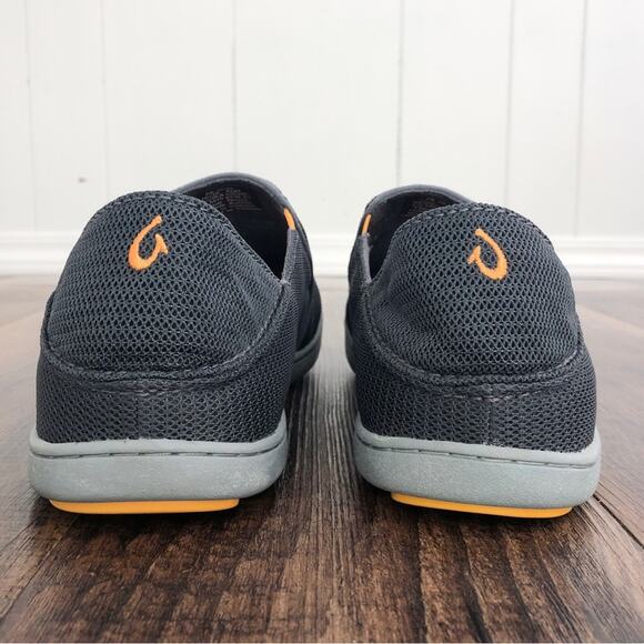 Olukai Nohea Mesh Slip On Shoes ** Size 9 & 10 (different sizes) ** Gray Orange - Picture 10 of 15